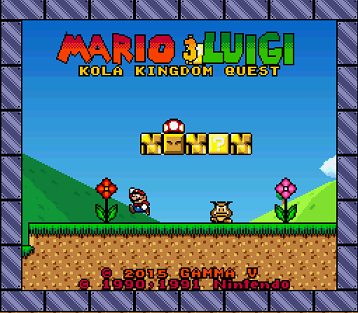 mario and luigi video game